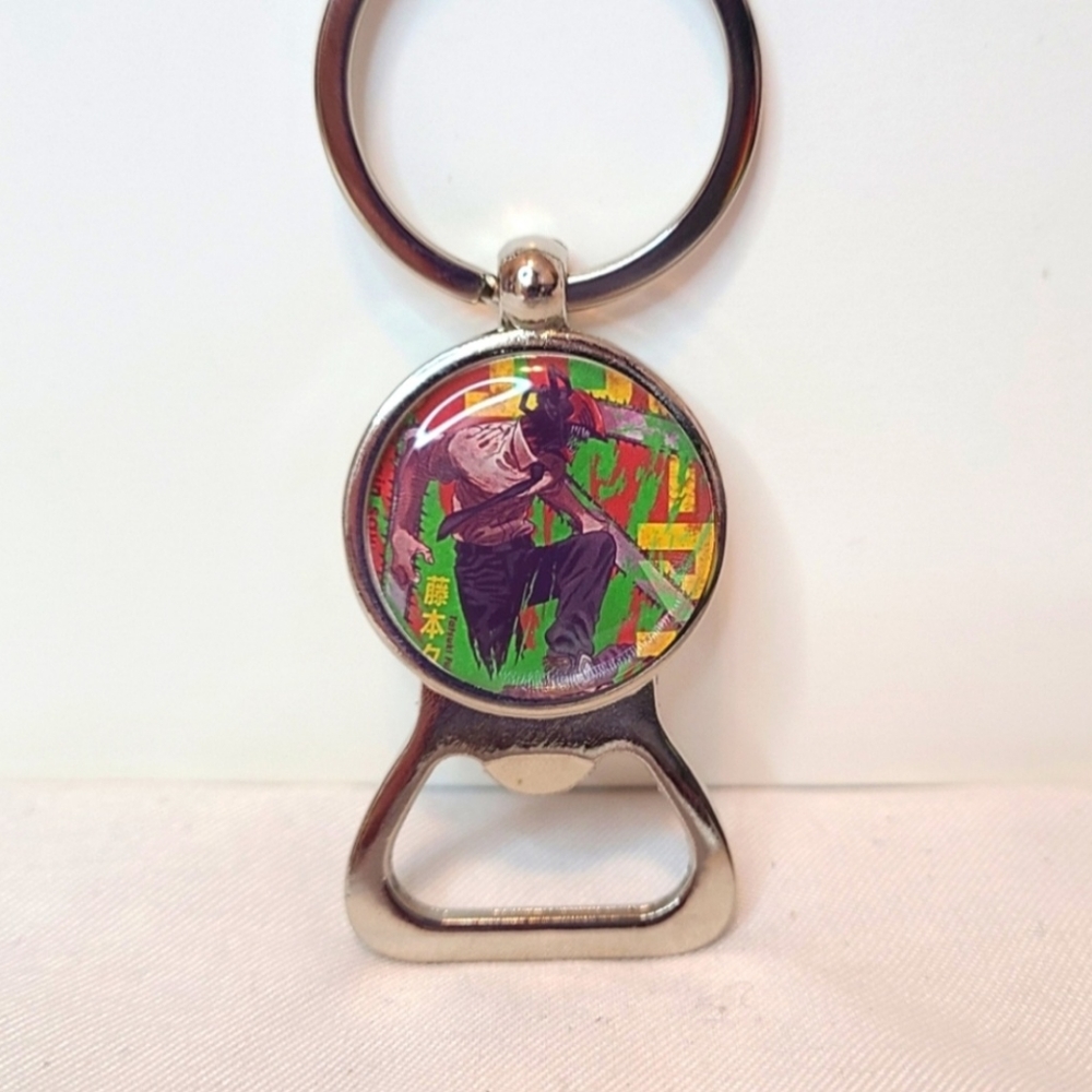 Chainsaw Man Bottle Opener Keychain